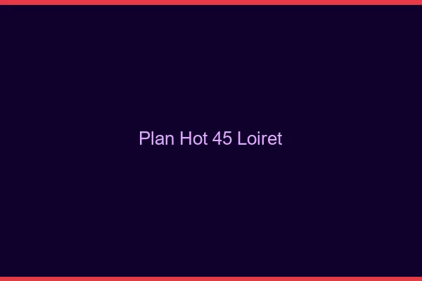 Plan hot 45 loiret